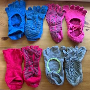 ToeSox Grip Socks Bundle for Pilates Yoga Barre